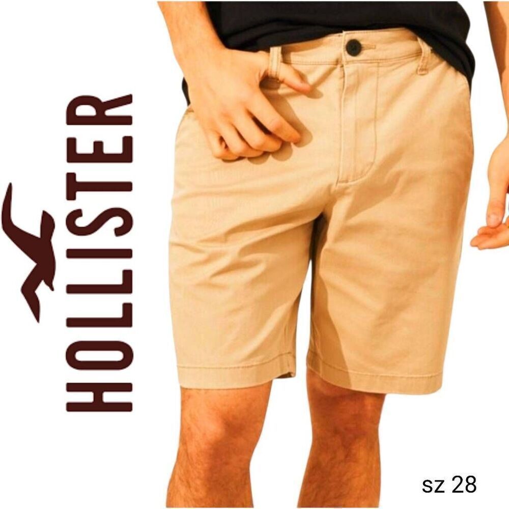 Hollister California Cali Longboard Epic Flex Tan Camel Shorts